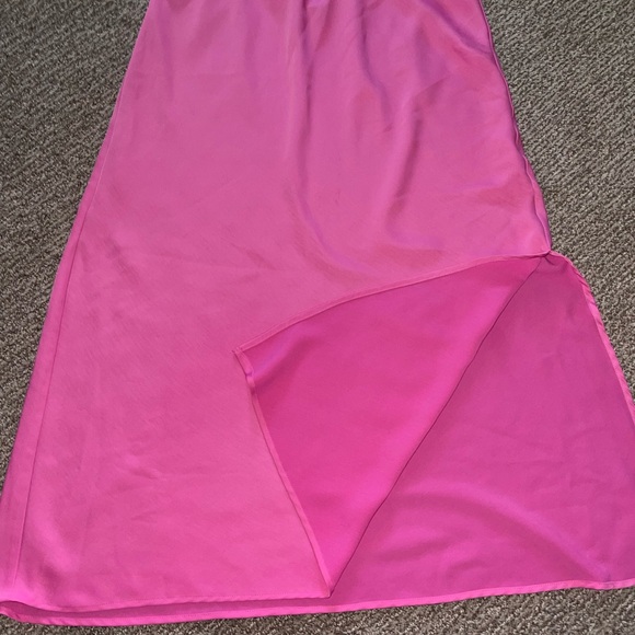 a new day Bright Pink Maxi Skirt - Sleek Straight Silhouette - Picture 2 of 5